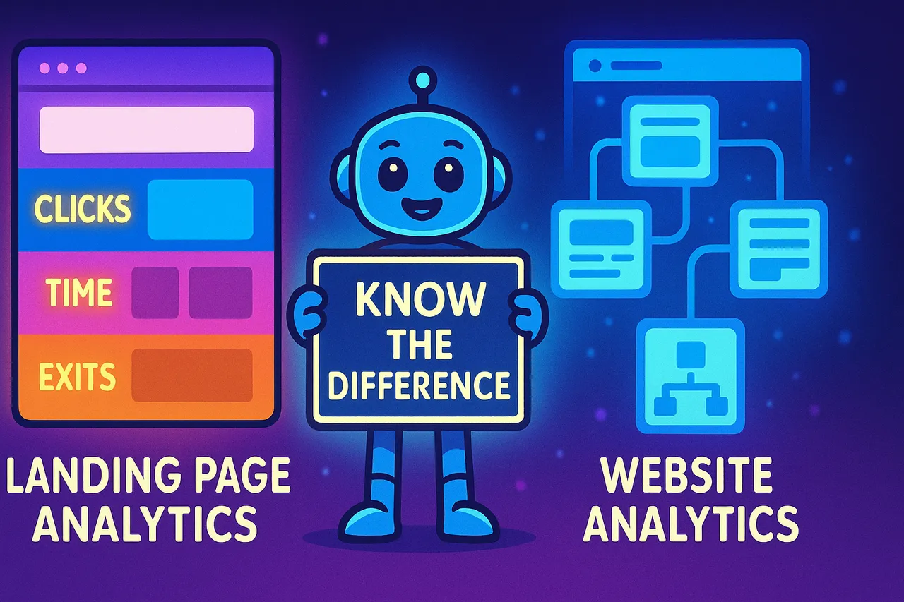 Landing Page Analytics vs. Website Analytics: Know the Difference